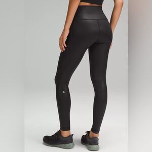 🆕 LULULEMON Wunder Train HR Tight 28” Black Foil Special Edition NWT size 0